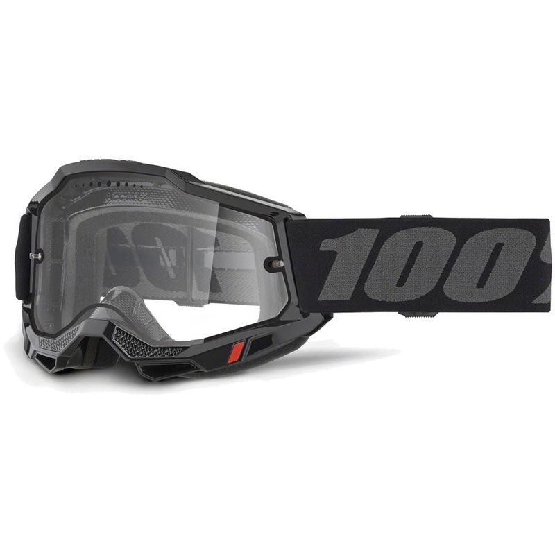 100% Accuri 2 Enduro MTB Goggles - Black/Clear