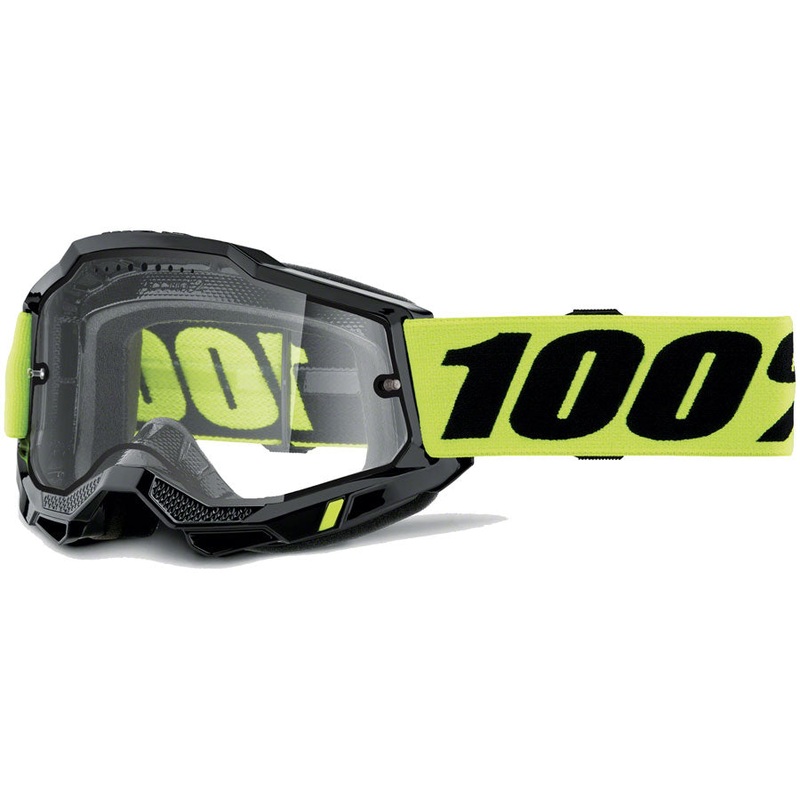100% Accuri 2 Enduro MTB Goggles - Neon/Clear