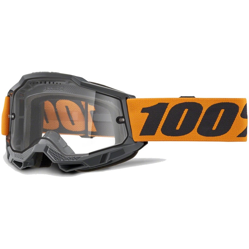 100% Accuri 2 Enduro MTB Goggles - Orange/Clear