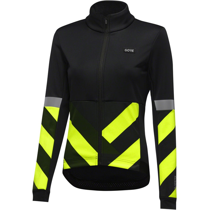 Gorewear Tempest Signal Jacket - Black/Yellow Womens Small/4-6