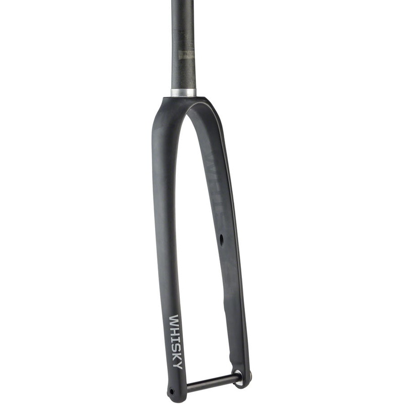 WHISKY No.9 RD Fork - 12mm Thru-Axle 1-1/4" Tapered Carbon Steerer Flat Mount Disc Matte BLK