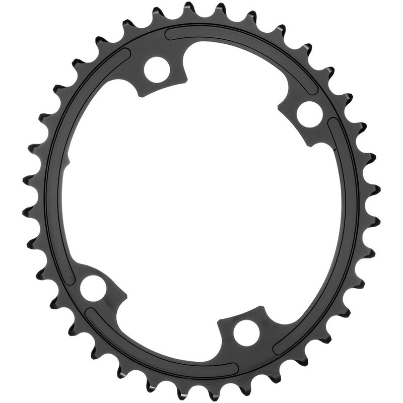Absolute Black Premium Oval Road 38T Shimano 9100/8000 - Black