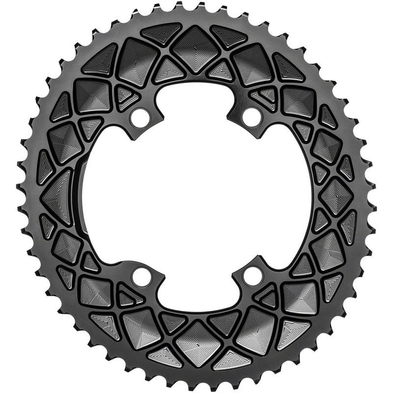 Absolute Black Premium Oval Road 53T Shimano 9100/8000 - Black