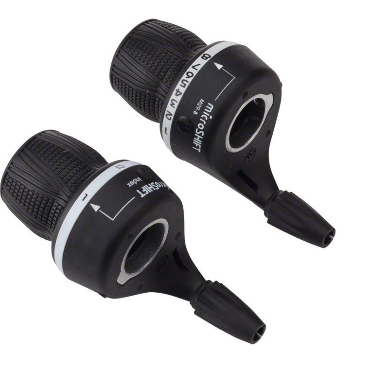 microSHIFT MS25 Twist Shifter Set 8-Speed Triple Shimano Compatible