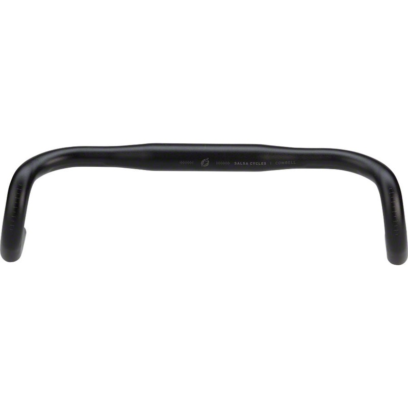 Salsa Cowbell Drop Handlebar - Aluminum 31.8mm 42cm Black