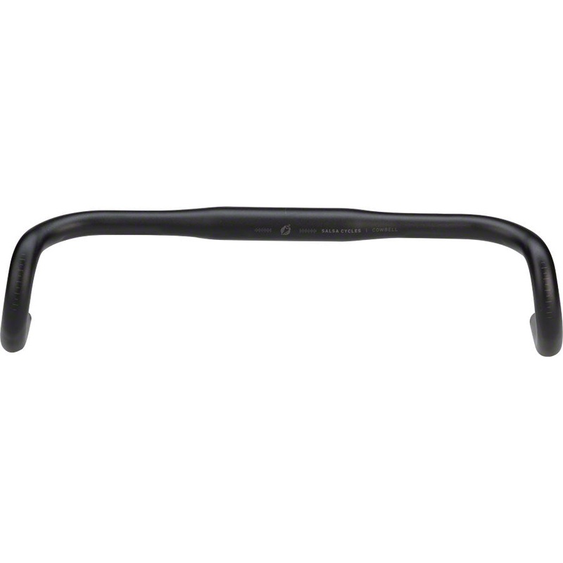 Salsa Cowbell Drop Handlebar - Aluminum 31.8mm 46cm Black