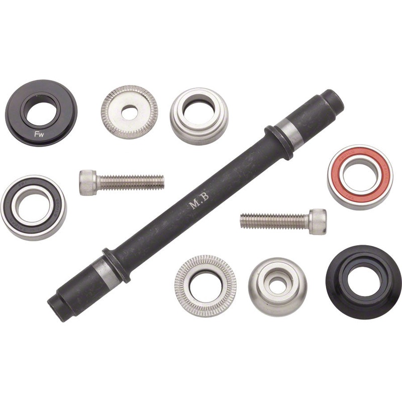 Surly Ultra New Hub Axle Kit for 120mm Rear Free/Free Black