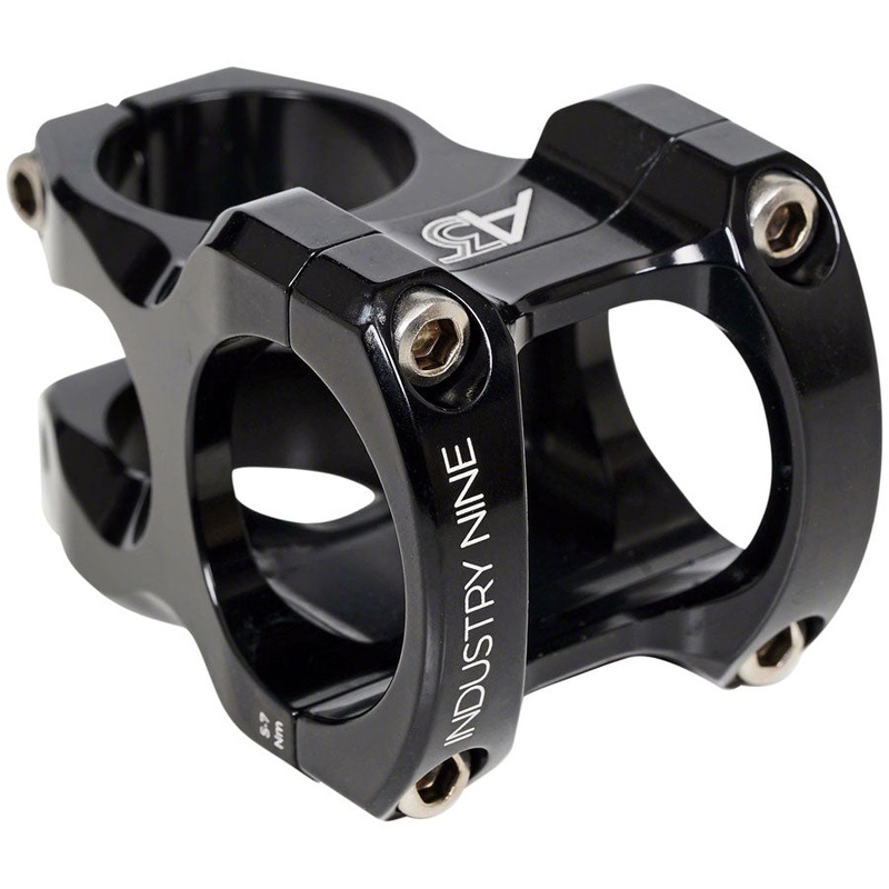 Industry Nine A318 Stem - 50mm 31.8mm Clamp +/-4.4 1 1/8" Aluminum Black
