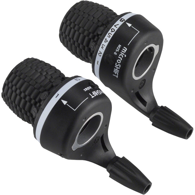 microSHIFT MS25-8 Twist Shifter Set 8-Speed Triple Shimano Compatible