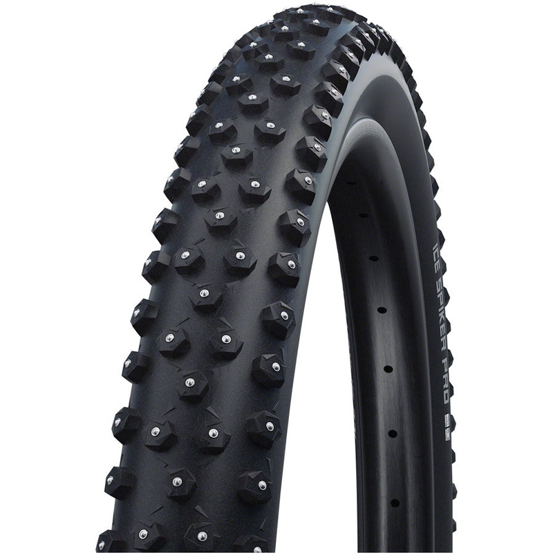 Schwalbe Ice Spiker Pro Tire - 29 x 2.25 Tubeless Folding BLK Performance RaceGuard Double Defense 402 Aluminum Studs