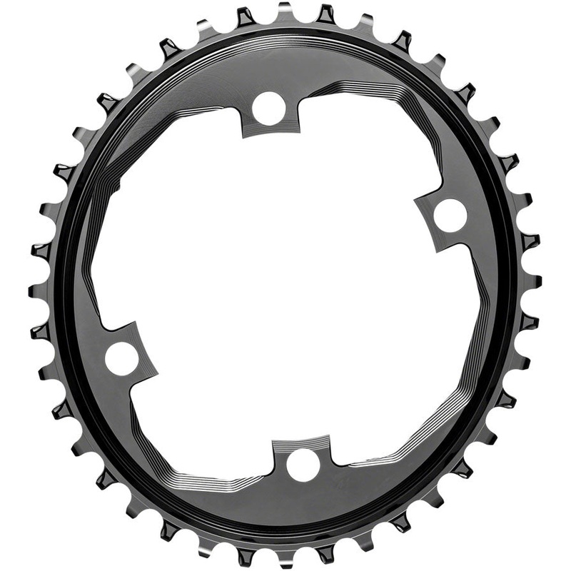 Absolute Black Oval Traction Chainring 4x110mm Apex1 40T - Black