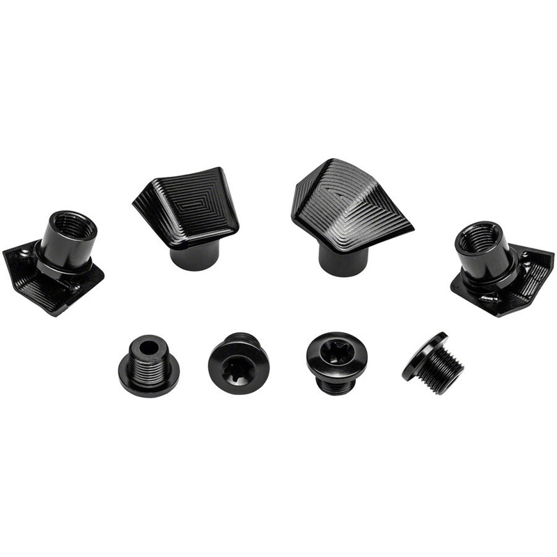 absoluteBLACK Crank Bolts and Covers - For Ultegra 8000 Cranks Black