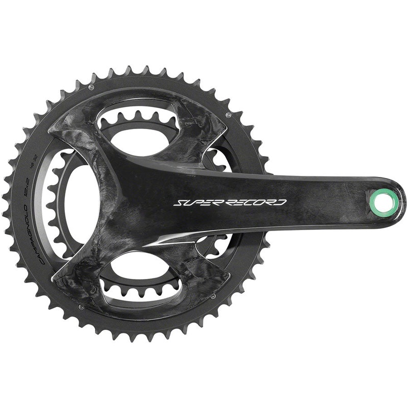 Campagnolo Super Record Wireless Crankset - 165mm 12-Speed 45/29t Campy 121/88 Asym BCD Ultra Torque Spindle Carbon