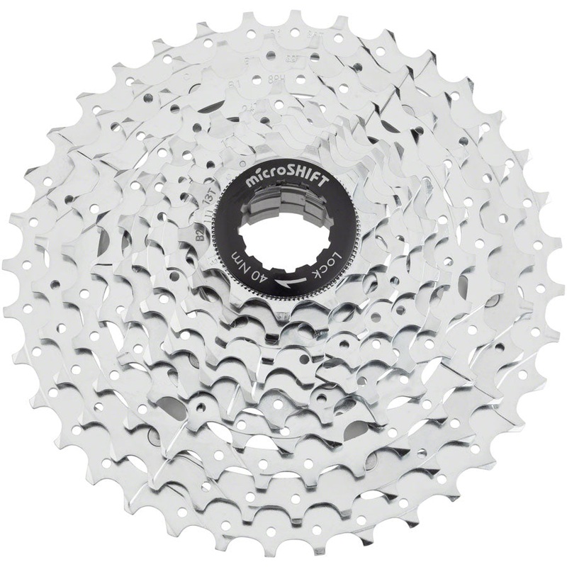 microSHIFT G10 Cassette - 10 Speed 11-36t Chrome Plated With Spider