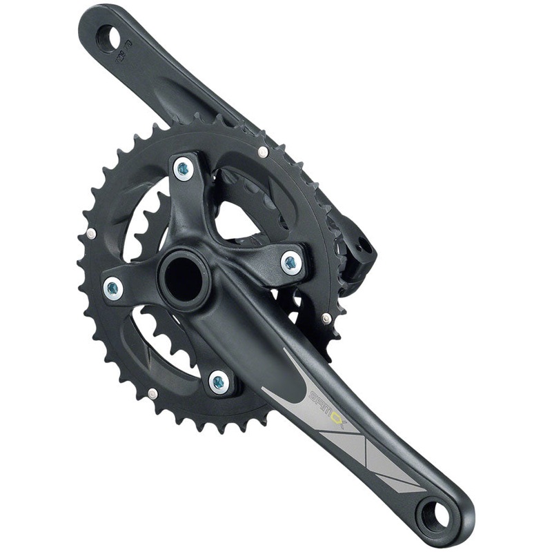 Samox TAF26 Crankset - 175mm 9-Speed 36/22t 104/64 BCD 24mm CrMo Crank Spindle BLK