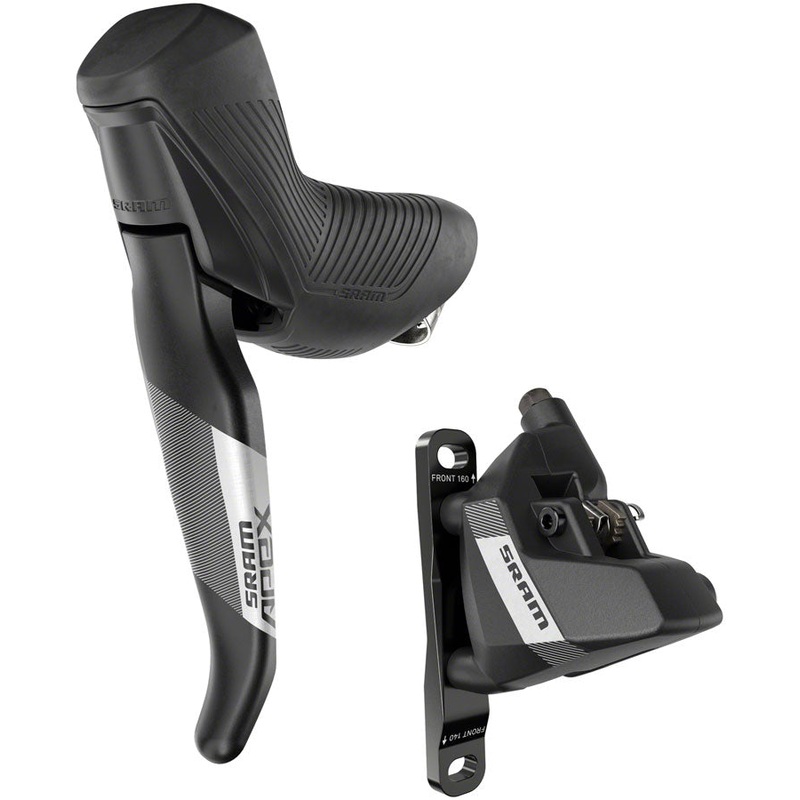 SRAM Apex Disc Brake Lever - Left/Rear Flat Mount 2-Piston 20mm Offset BLK A1