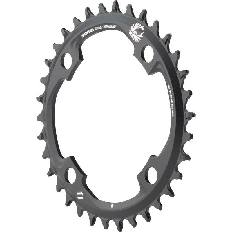 SRAM X-Sync 2 Eagle Chainring - 34 Tooth 104mm BCD 12-Speed Black