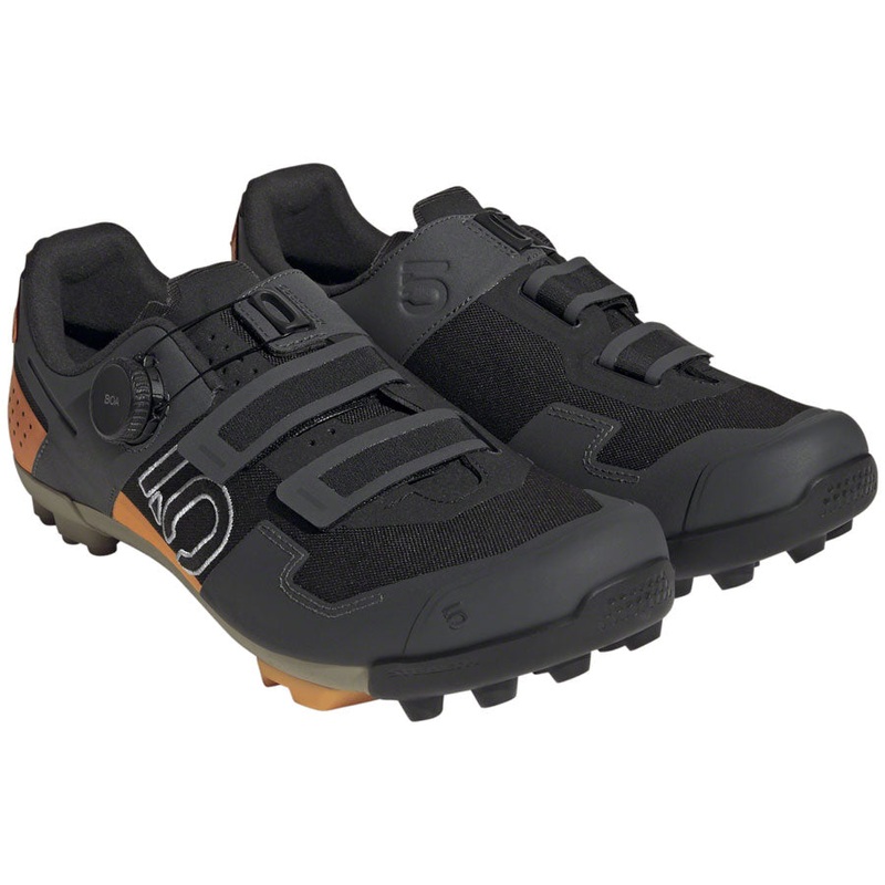 Five Ten Kestrel BOA Mountain Clipless Shoes - Mens Core BLK/Ftwr White/Impact Orange 11.5