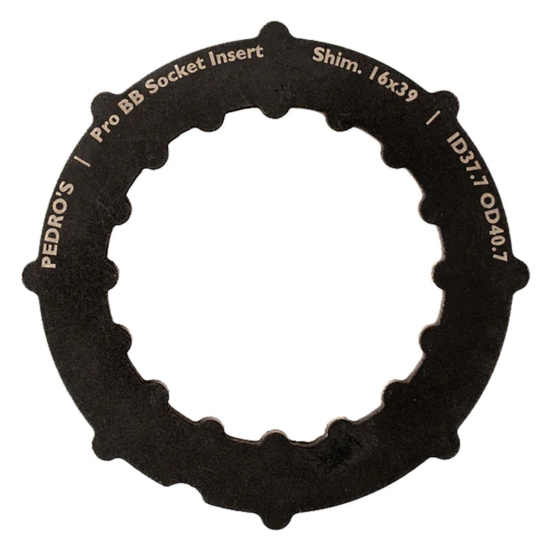 Pedros Pro BB Socket System Insert BB Adapter Tool Black 16-Notch 39mm 6460763 Shimano