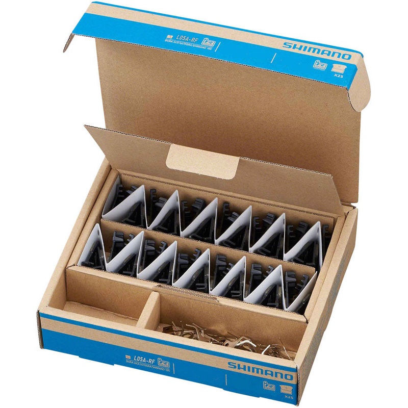 Shimano L05A-RF Disc Brake Pad Spring - Resin Compound Finned Alloy Back Plate Box/25 pair