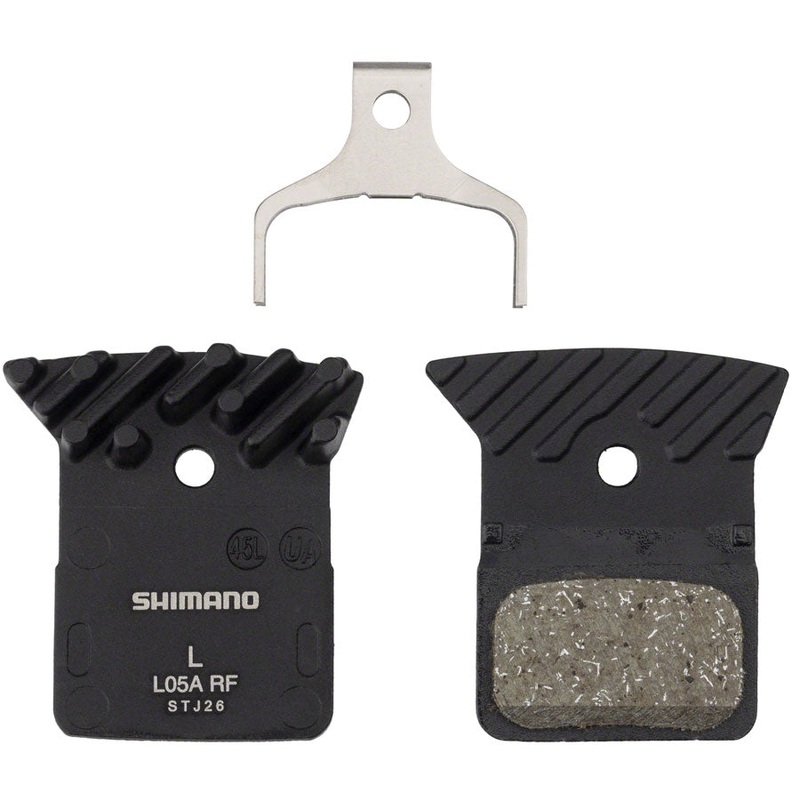 Shimano L05A-RF Disc Brake Pad Spring - Resin Compound Finned Alloy Back Plate One Pair