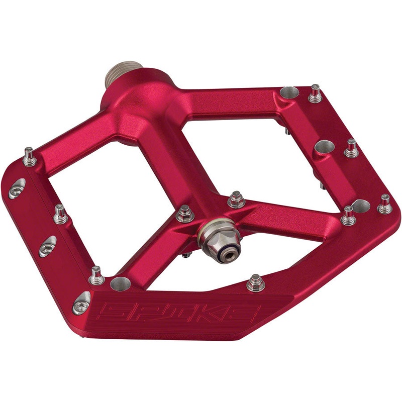 Spank Spike Pedals - Platform Aluminum 9/16" Red