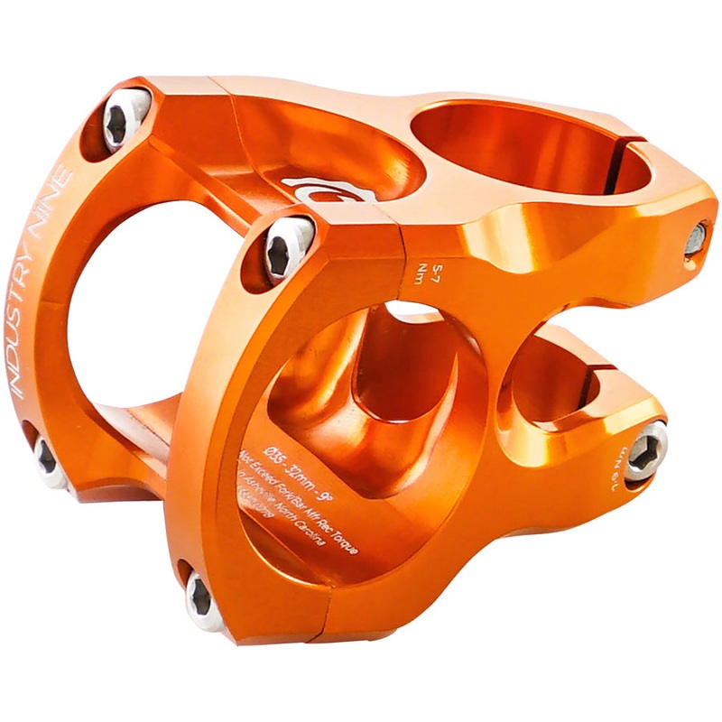 Industry Nine A35 Stem - 32mm 35 Clamp +/-9 1 1/8" Aluminum Orange