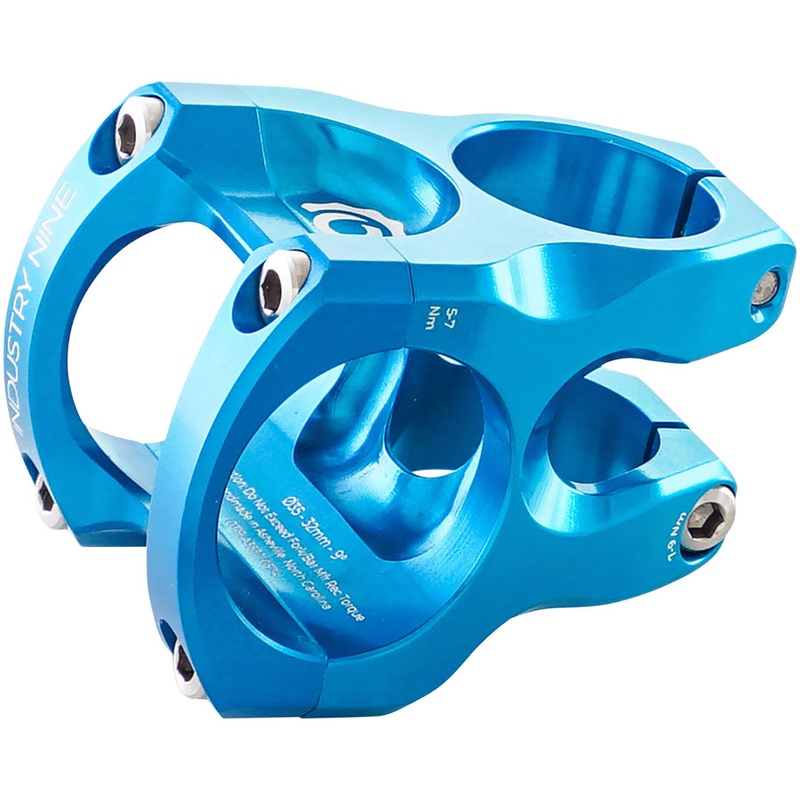 Industry Nine A35 Stem - 32mm 35 Clamp +/-9 1 1/8" Aluminum Turquoise