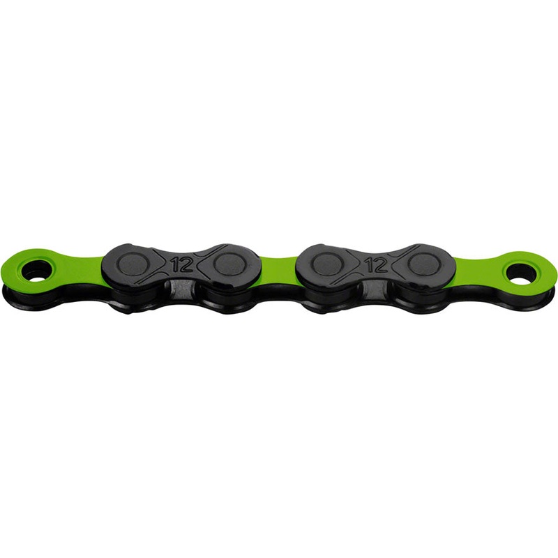 KMC DLC 12 Chain - 12-Speed 126 Links Black/Green