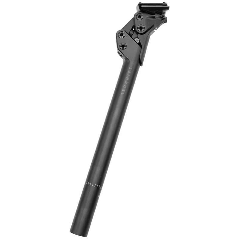 Redshift Sports ShockStop Pro Race Suspension Seatpost - 27.2 x 350mm 20mm Travel Aluminum BLK