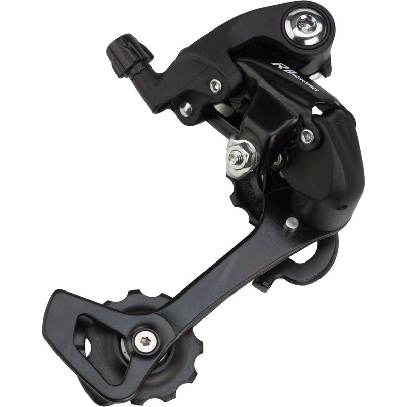 microSHIFT R8 Rear Derailleur - 89 Speed Long Cage Black