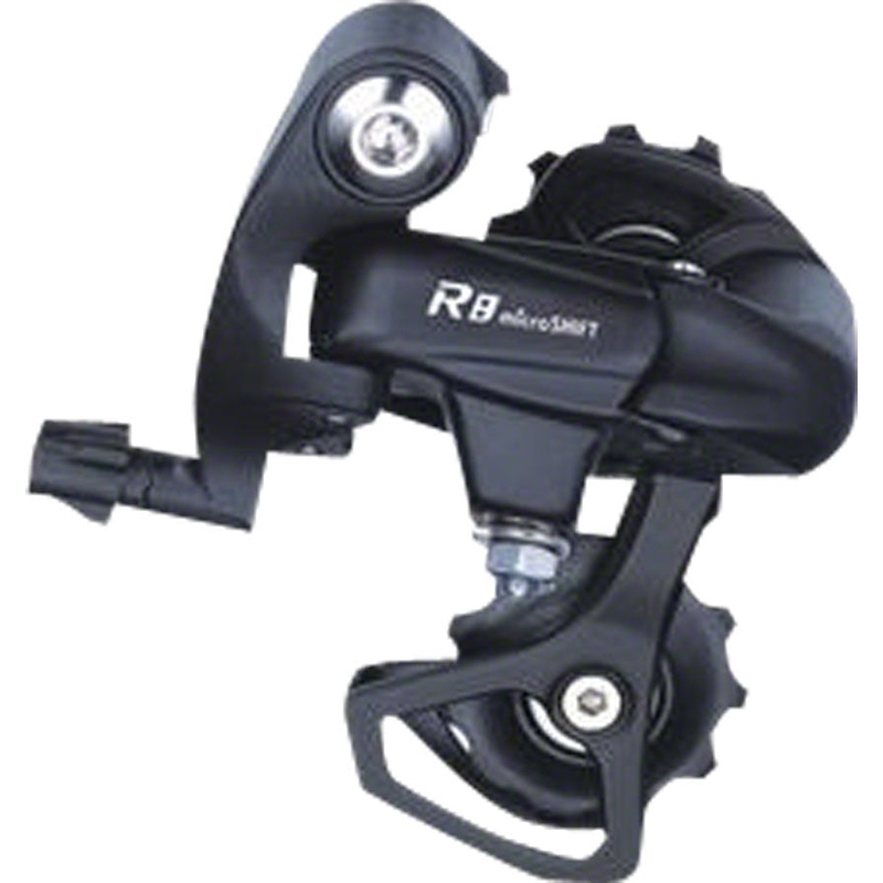 microSHIFT R8 Rear Derailleur - 89 Speed Short Cage Black
