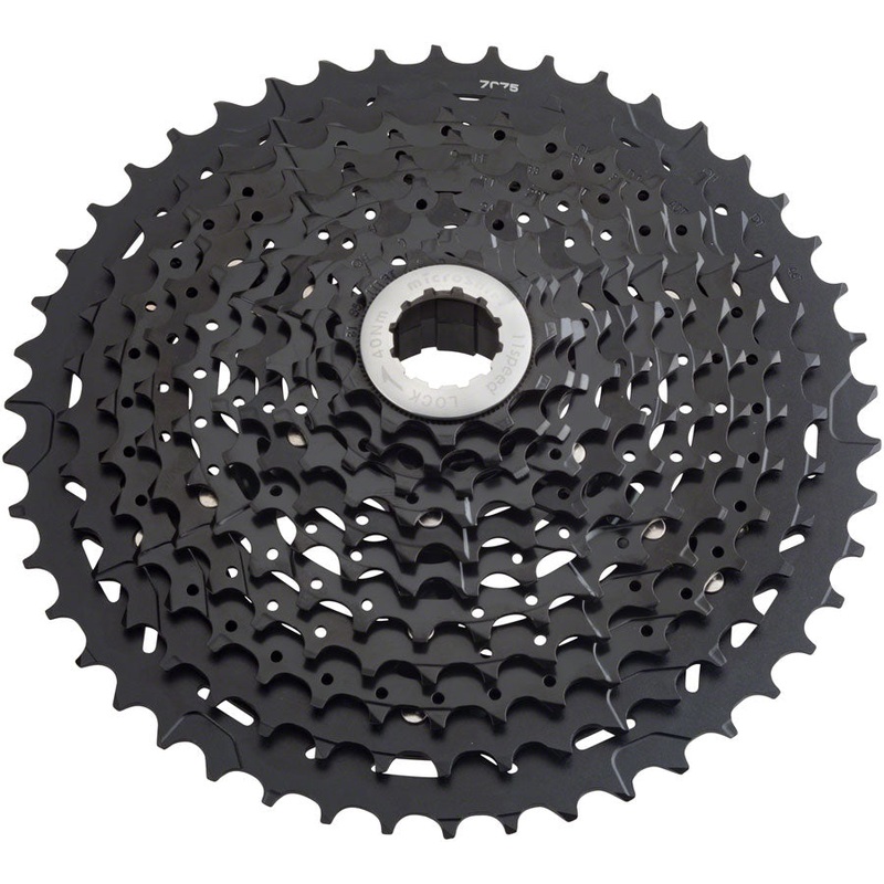 microSHIFT G11 Cassette - 11 Speed 11-42t Black ED Coated With Spider