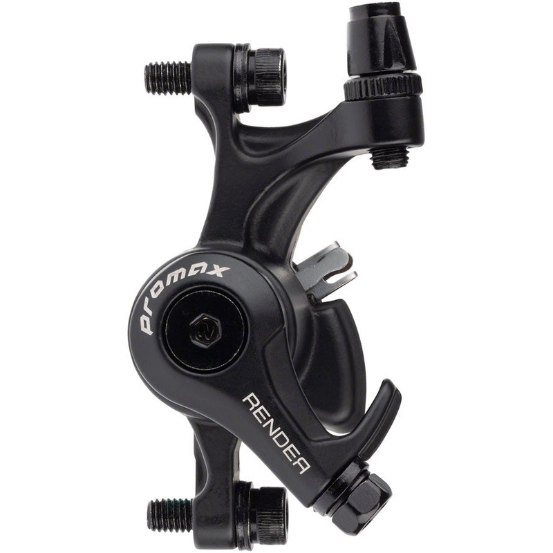 Promax Render DSK-717 Disc Brake Caliper - Long Pull MTB Mechanical Post Mount BLK