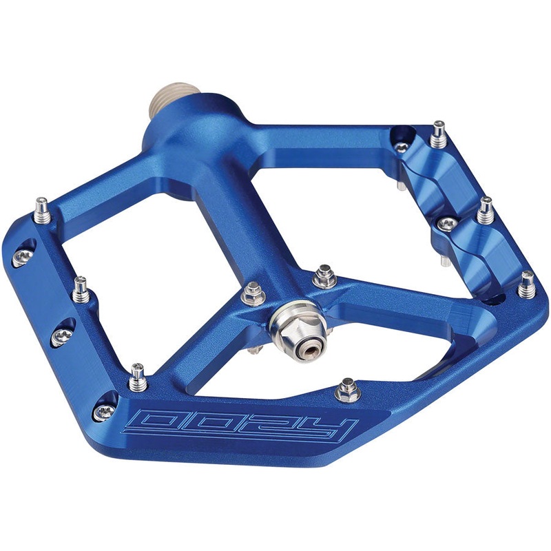 Spank Oozy Pedals - Platform Aluminum 9/16" Blue