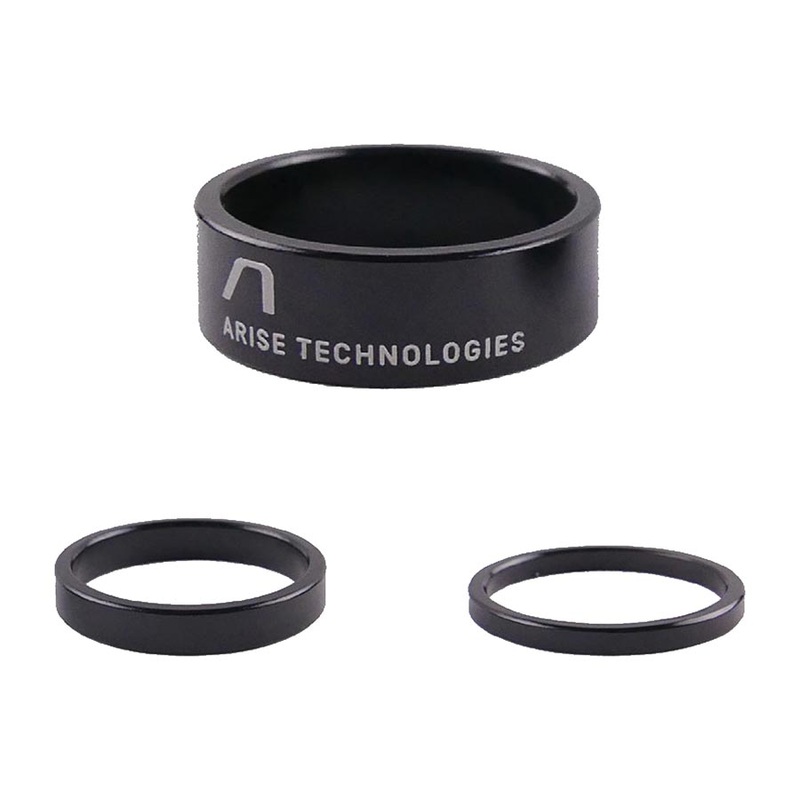 ARISE Alloy Spacer Headset Spacer 1-1/8 Alloy 6061-T6 Black