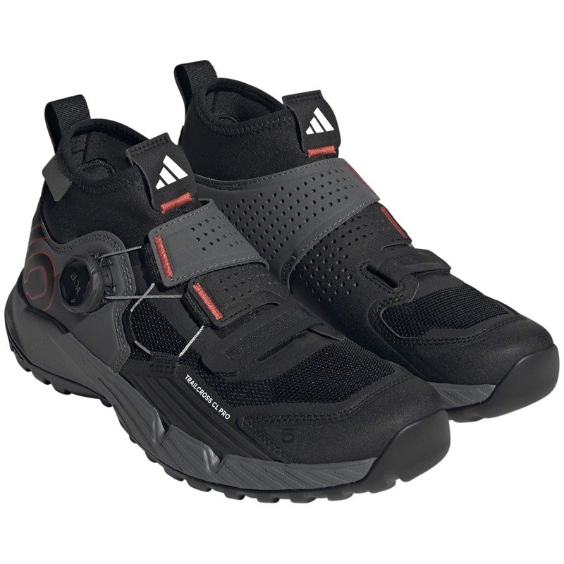 Five Ten Trailcross Pro Mountain Clipless Shoes - Womens Gray Five/Core BLK/Red 6