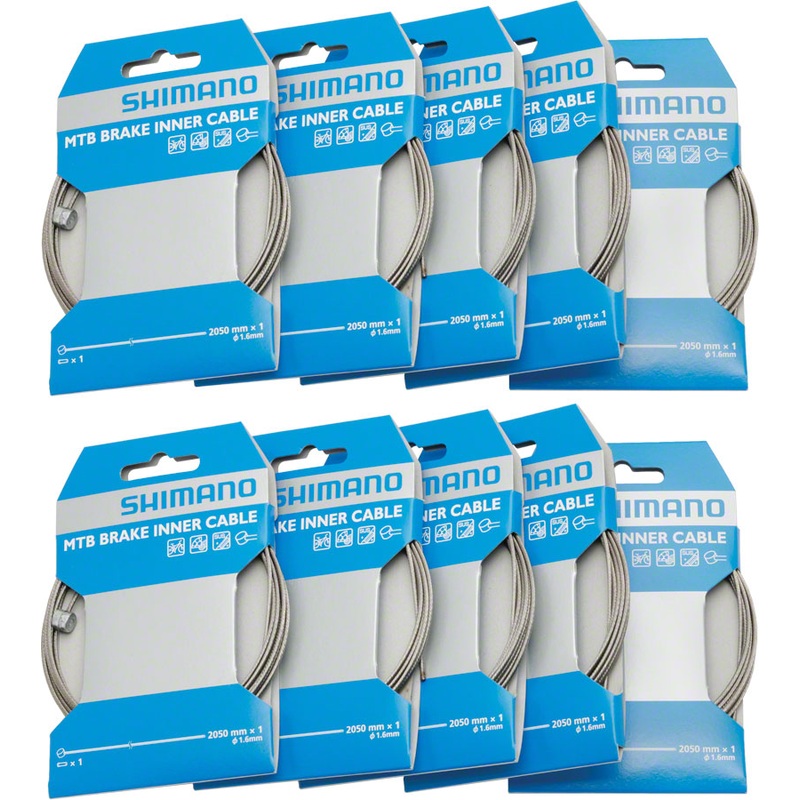 Shimano MTB/Road Brake Cable 1.6 x 2050mm Box/10