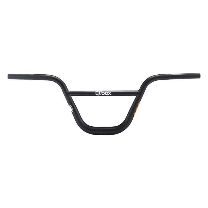 Box components Box One Flat 3 Back 2 Up Handlebar 31.8mm 28.25` 8` 2 3 Black BMX Chromoly