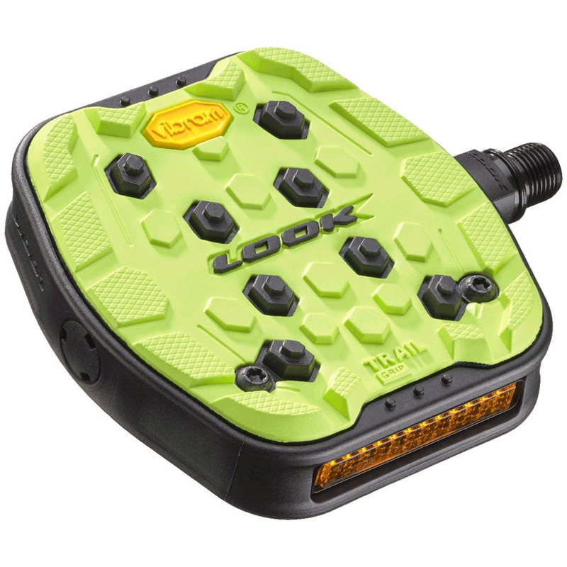 LOOK Geo Trail Grip Pedals - Platform 9/16" Lime