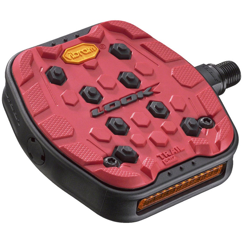 LOOK Geo Trail Grip Pedals - Platform 9/16" Red