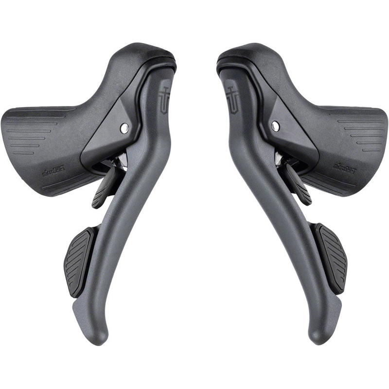 microSHIFT Sword Drop Bar Shifter/Brake Lever Set - 2x 10-Speed Sword Compatible Gray