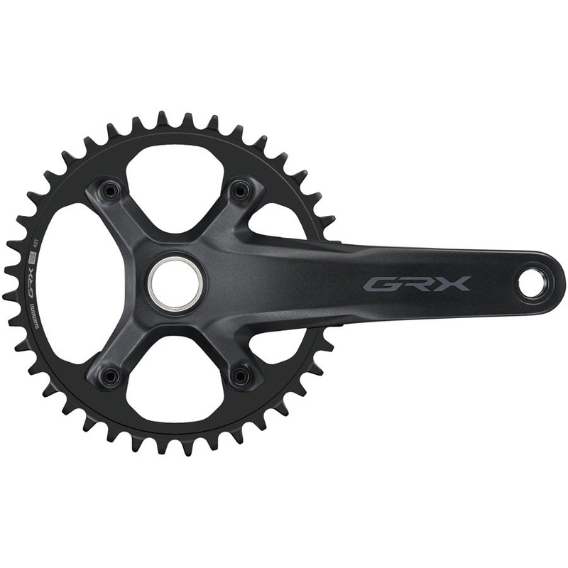 Shimano GRX FC-RX610-1 Crankset - 170mm 12-Speed 40t 110 BCD Hollowtech II Spindle Interface BLK