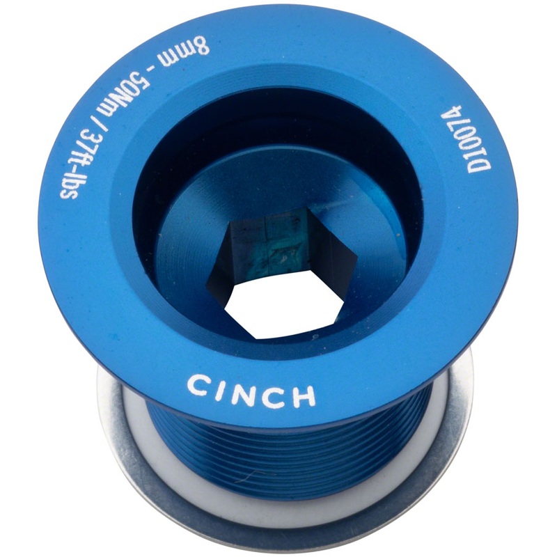 RaceFace CINCH Crank Bolt with Washer - NDS M18 Gloss Blue