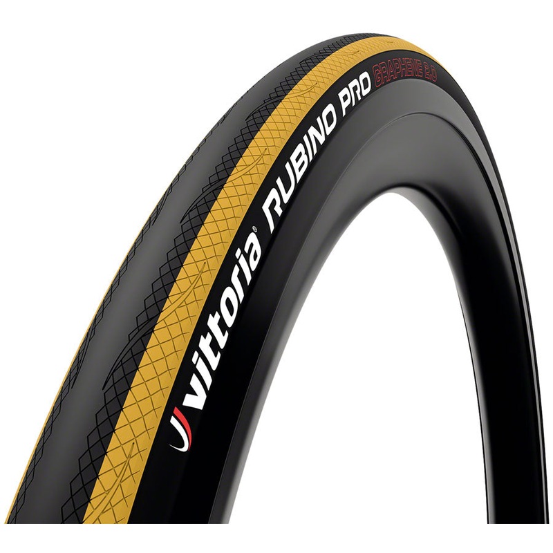Vittoria Rubino IV Tire - 700 x 25 Clincher  Folding  Black/Yellow 3C G2.0