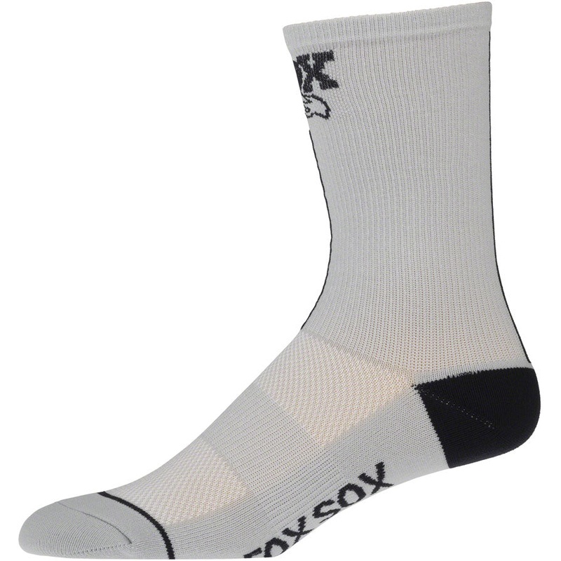 FOX Transfer Coolmax Socks - Gray 7" Small/Medium