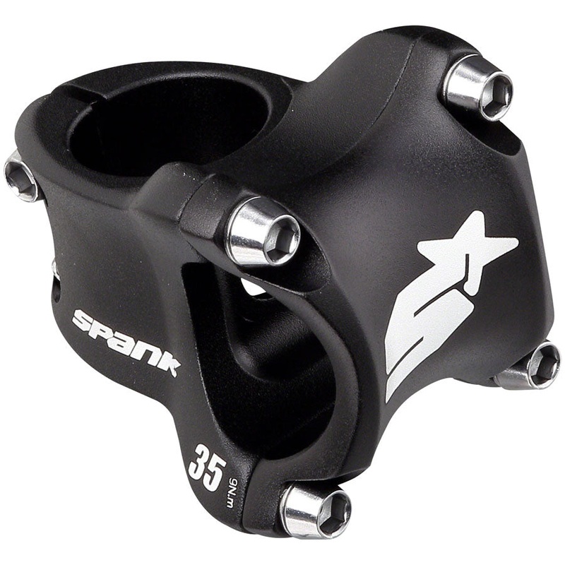 Spank Spike Race 2 Stem - 35mm 31.8 Clamp +/-0 1 1/8" Aluminum Black