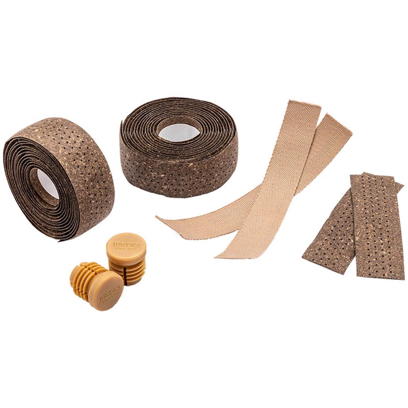 Brooks Regenerated Leather Bar Tape - 1.8mm Brown