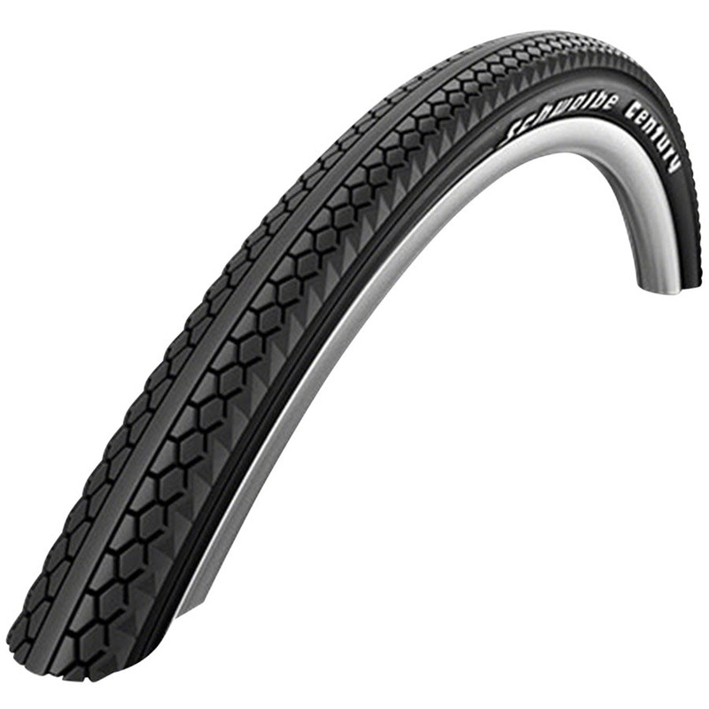 Schwalbe Century Tire - 700 x 50 Clincher Wire BLK/Reflective Active SBC K-Guard