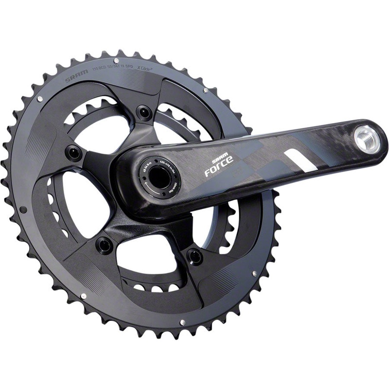 SRAM Force 22 Crankset - 172.5mm 11-Speed 50/34t 110 BCD GXP Spindle Interface BLK